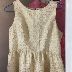 Gold and Cream Dress